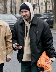 Prada Black Puffer Jacket Coat