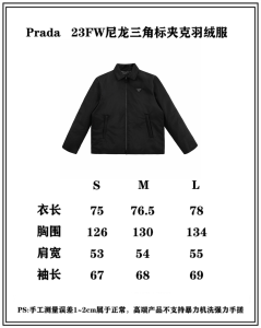 Prada Black Puffer Jacket Coat