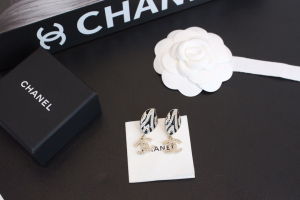 Chanel Crystal CC Drop Earrings