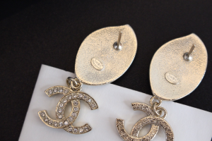 Chanel Crystal CC Drop Earrings