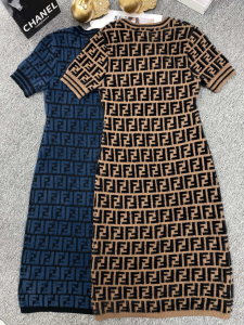 Fendi FF Velvet Dress
