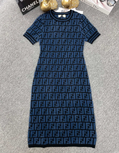 Fendi FF Velvet Dress