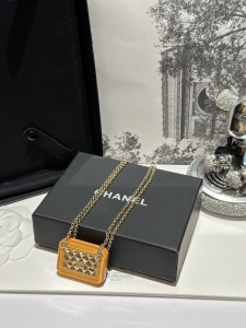 Chanel Yellow PVC Pendant Necklaces