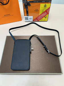 Hermes Hac a Box Phone Case with Shoulder Strap Black Hermes Hac a Box Phone Case with Shoulder Strap Black