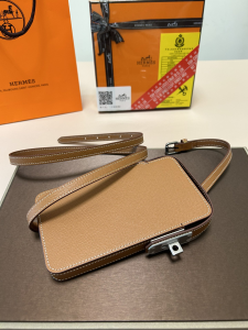 Hermes Hac a Box Phone Case with Shoulder Strap Brown Hermes Hac a Box Phone Case with Shoulder Strap Brown