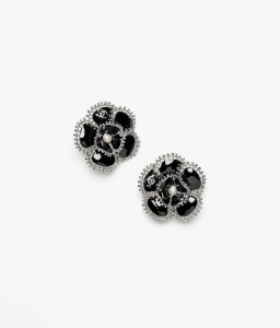 Chanel CC Pearl Flower Earrings