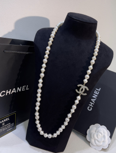 Chanel Crystal CC Pearls Necklaces