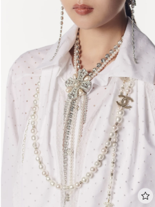 Chanel Crystal CC Pearls Necklaces