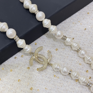 Chanel Crystal CC Pearls Necklaces