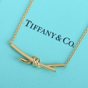 Tiffany Gold Knot Pendant Necklaces