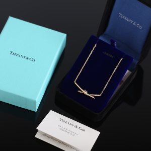 Tiffany Gold Knot Pendant Necklaces