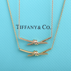 Tiffany Gold Knot Pendant Necklaces