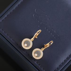 Chopard Happy Diamond Earrings Rose Gold Chopard Happy Diamond Earrings Rose Gold