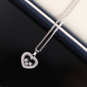 Chopard Happy Heart Diamond Pendant Necklaces White Gold Chopard Happy Heart Diamond Pendant Necklaces White Gold