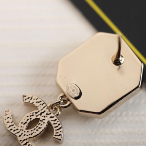 Chanel Crystal CC Pendant Earrings