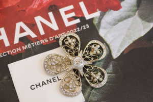 Chanel Crystal Flower Brooch