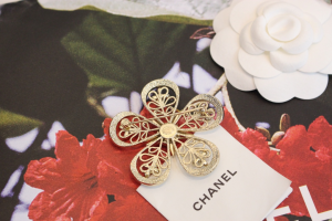 Chanel Crystal Flower Brooch