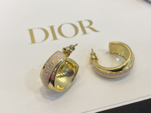Dior Code Gold Pink Lacquer Earrings