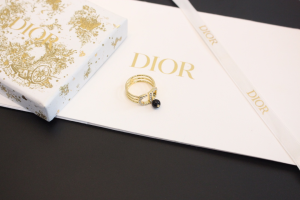 Dior Crystal CD Rings with Pearl
