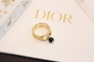 Dior Crystal CD Rings with Pearl