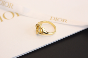 Dior Gold CD Lock Rings