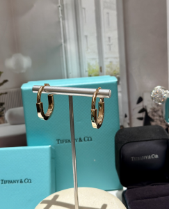 Tiffany Lock Rose Gold Earrings