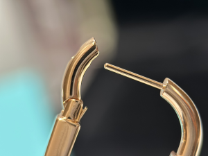 Tiffany Lock Rose Gold Earrings