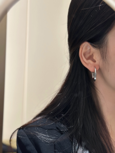 Tiffany Lock White Gold Earrings