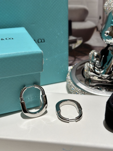 Tiffany Lock White Gold Earrings