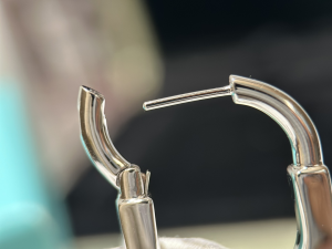 Tiffany Lock White Gold Earrings