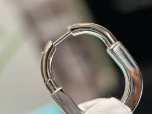 Tiffany Lock White Gold Earrings