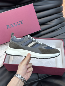 Bally Astel Grey Leather Sneakers