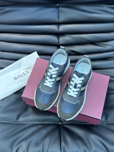 Bally Astel Grey Leather Sneakers