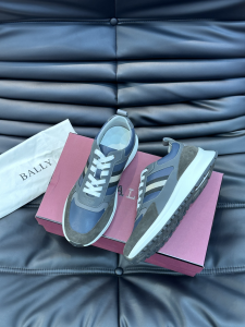 Bally Astel Grey Leather Sneakers