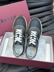 Bally Astel Grey Leather Sneakers