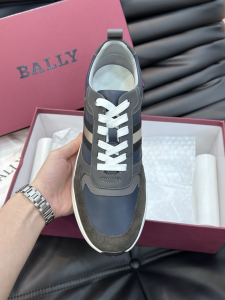 Bally Astel Grey Leather Sneakers