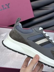 Bally Astel Grey Leather Sneakers