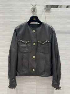 Chanel Black Leather Jacket