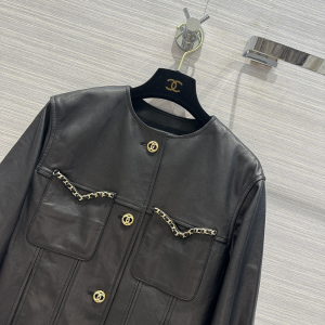 Chanel Black Leather Jacket