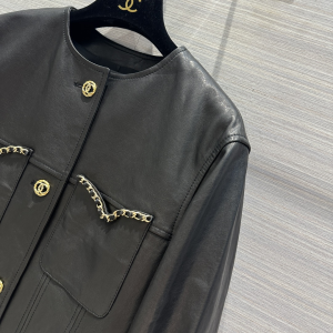 Chanel Black Leather Jacket