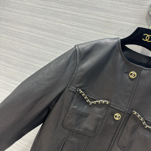 Chanel Black Leather Jacket