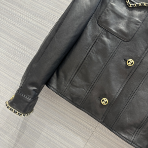 Chanel Black Leather Jacket