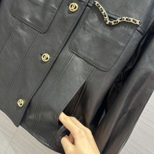Chanel Black Leather Jacket