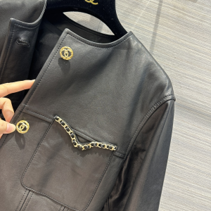 Chanel Black Leather Jacket