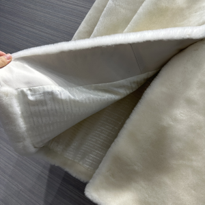 Prada White Shearling Fur Coat