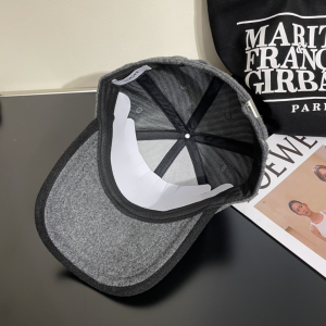 Loewe Anagram Grey Wool Baseball Cap Hat