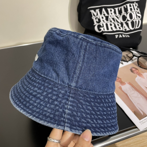 Miu Miu Blue Denim Canvas Bucket Hat