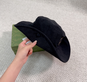 Miu Miu Logo Black Velvet Bucket Cap Hat