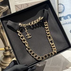 Chanel CC Gold Chain Choker Necklaces