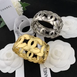 Chanel CC Logo Link Bangle Bracelets